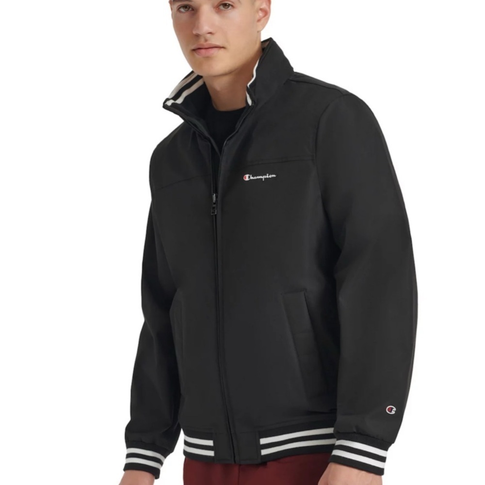 Champion Men's Black Bomber Jacket. Sz.M - Picture 3 of 10
